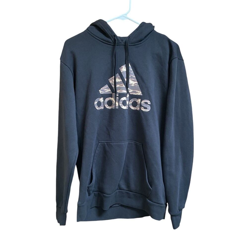 Adidas Women's Drawstring Hoodie Long Sleeve Sweatshirt in Black‎ Size M NWOT